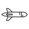 Fast rocket icon outline vector. Velocity boost