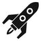 Fast rocket startup icon simple vector. Velocity work