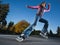 Fast rollerblading