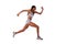 Fast running athlete woman