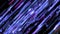 Fast speed neon glowing flashing lines streaks in purple blue cool color. Animation. Abstract blurred narrow stripes