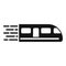 Fast speed train icon simple vector. Gadget velocity gauge