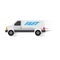 Fast Speed Van Truck and Car Shipping Cargo Logistic Delivery Vector