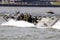 Fast speedboat with Dutch Marines during an assault demo at the World Harbor Days in Rotterdam