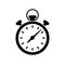 Fast stopwatch line icon. Fast time sign. Speed clock symbol urgency, deadline, time management, competition sign