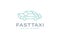 Fast Taxi Line Logo Design Template