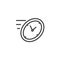 Fast time outline icon