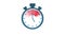 Fast time. Stopwatch icon. Time management, Motion graphics