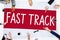 Fast Track Increase Improvement Development Raising Concept