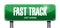 fast track road sign illustration design