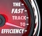 Fast Track to Efficiency Speedometer Effective Productive Improvement