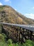 Fast traffic on the bridge of highway