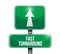 fast turnaround road sign illustration