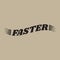 Faster - Vector illustration design for banner, t shirt graphics, fashion prints, slogan tees, stickers, cards, posters and other