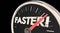 Faster Word Speedometer Quick Action Acceleration