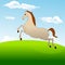 Fastest horse gallops across field