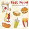 Fastfood vector set