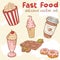 Fastfood vector set