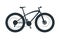 Fat bicycle silhouette illustration