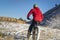 Fat bike riding in winter Colorado landscape