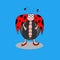 Fat bug vector illustration ladybug