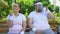 Fat couple on bench, obese girl forces boyfriend to workout and diet, man upset