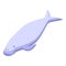 Fat dugong icon isometric vector. Sea baby