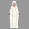 Fat male arab character illustration