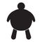 Fat people icon on white background. fat man sign. Overweight man symbol. flat style