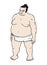 Fat sumo fighter