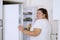 Fat woman caught red handed checking out fridge