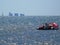 Fata Morgana seen from Selsey beach UK