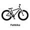 Fatbike icon, simple style