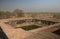 FATEPHUR SIKRI, INDIA- MARCH, 27, 2019: water storage cistern at an ancient mughal palace complex