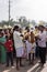 Father of the bride in wedding procession, Mysore India.