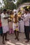 Father of the bride in wedding procession, Mysore India.