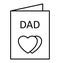 Father card Line Style vector icon which can easily modify or edit