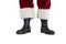 Father Christmas boots and legs