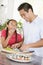 Father And Daughter Preparing Sushi Together