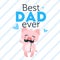 Father day greeting card template