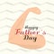 Father day poster with a muscle arm