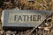 Father Granite Gravestone Marker