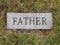 Father Grave Marker