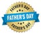 father`s day 3d gold badge
