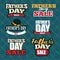 Father\'s Day Sale Typography Collection.