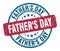 father`s day stamp. fathers day round grunge sign.