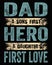 The father`s day vector design on t-shirt, banner, wall mat