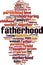 Fatherhood word cloud