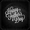 Fathers day chalk lettering background