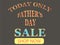 Fathers Day sale promotion design.